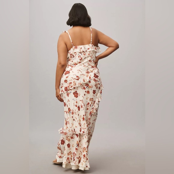 Anthropologie Let Me Be Sleeveless Ruffle Maxi Dress - Picture 7 of 16